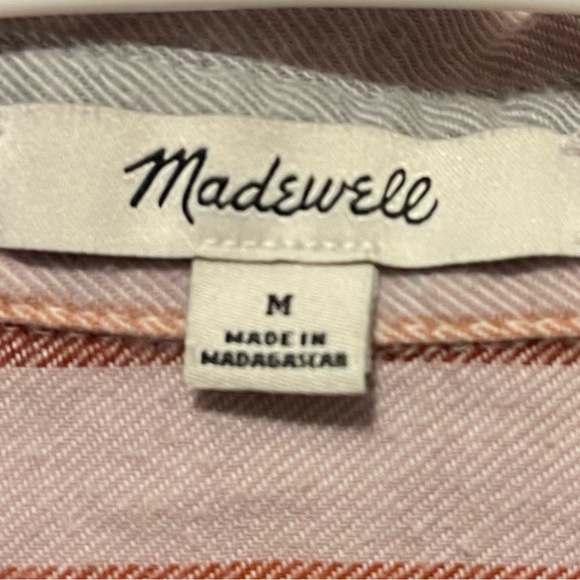 Madewell Flannel Courier Shirt in Sunrise Stripe - Picture 3 of 4